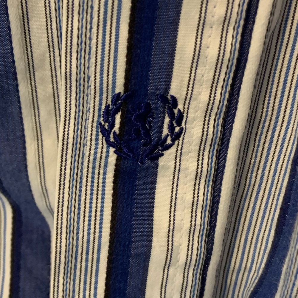 Bugatchi Xl Blue Stripe Button Down - image 4